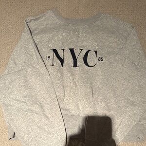 H&M Gray Crew Neck Sweater